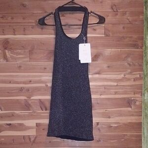 Shimmering Black Sleeveless Dress